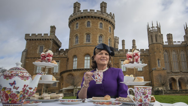 Emma, Duchess of Rutland, at Belvoir Castle.