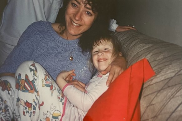 The author with her mother at home in Sydney in 1993.
