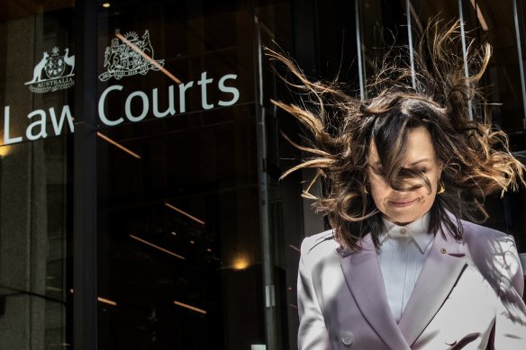 The first day of Bruce Lehrmann’s defamation trial against Network Ten and Lisa Wilkinson, pictured.