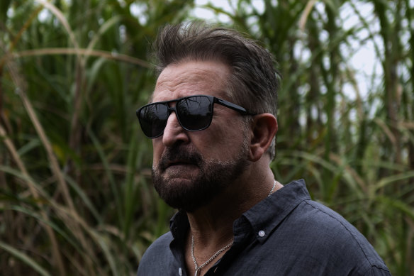 Anthony LaPaglia in the sugar cane fields which were dominated by the Black Hand in their early days in Australia.