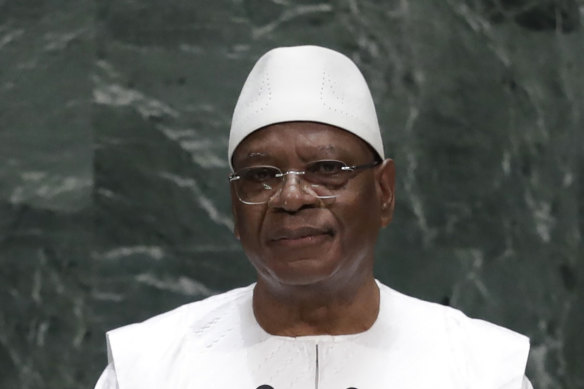 Mali President Ibrahim Boubacar Keita, pictured last year, has resigned after being detained by soldiers.