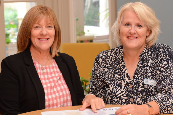 Loreto College Ballarat principal Michelle Brodrick (left) and deputy principal Christine Shaw.