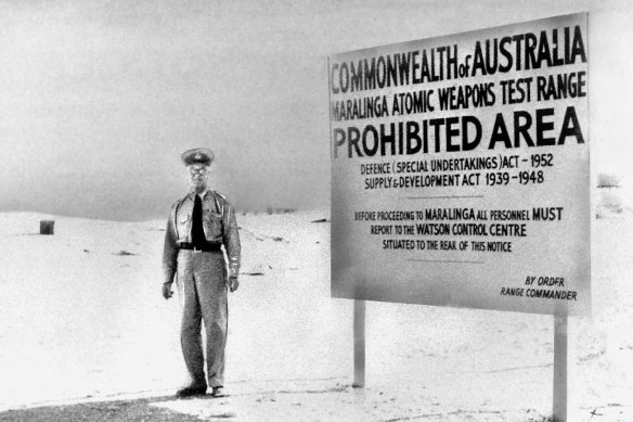 British nuclear tests at Maralinga in South Australian were agreed to by Robert Menzies government. 