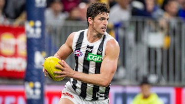 Scott Pendlebury during Friday night's win over West Coast.