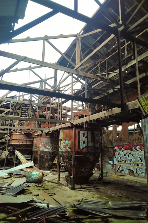 The site is pictured during make-safe work.