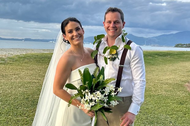 Simon Brunsdon and wife Shannon’s wedding day