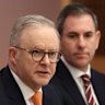 Prime Minister Anthony Albanese and Treasurer Jim Chalmers at the opening of the Economic Reform Roundtable at Parliament House on Tuesday.