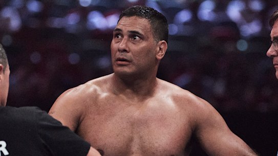 Big letdown: Justin Hodges after the fight.