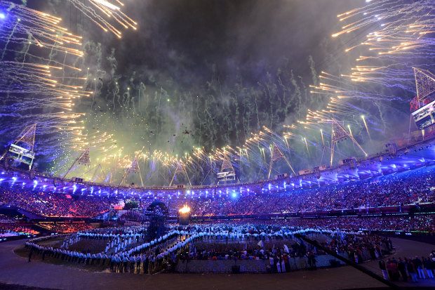 The London 2012 opening ceremony.