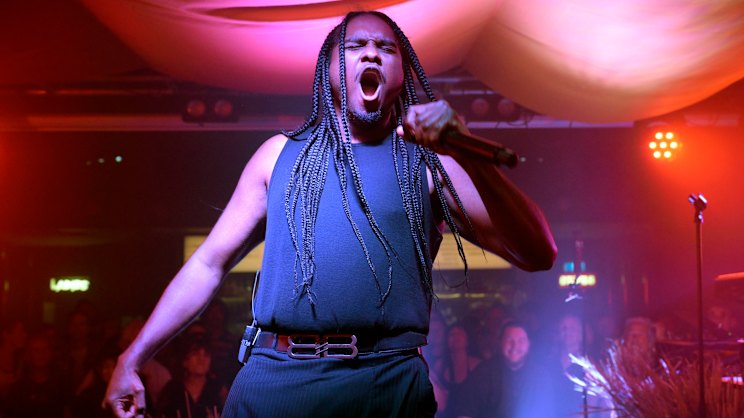 theage.com.au - Vyshnavee Wijekumar - Baker Boy showered with gifts by young fans at milestone gig