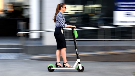 Lauren Barea, a project manager in the  technology sector, is among those who have embraced e-scooters.