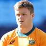 Billy Pollard looks on during a Wallabies Captain’s Run.