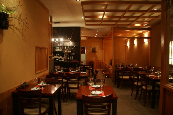 The dining room of Jugemu &amp; Shimbashi in Neutral Bay.