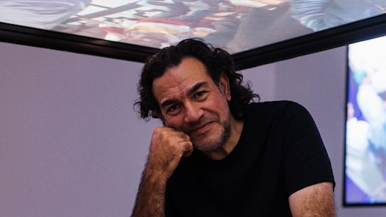 Artist Khaled Sabsabi at the Campbelltown Art Centre.