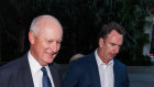 Former Qantas chairman Richard Goyder arriving for his farewell at Capella in Sydney.