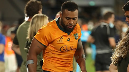 Samu Kerevi was a casualty of the Wallabies’ fourth straight win on Saturday night.
