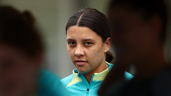 Injured Australian skipper Sam Kerr.