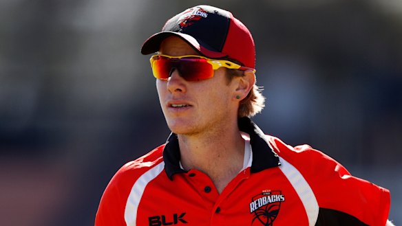 Adam Zampa playing for South Australia.