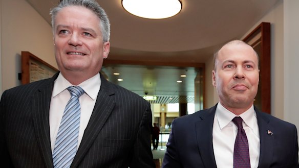 Finance Minister Mathias Cormann and Treasurer Josh Frydenberg are facing an uprising of Coalition MPs over superannuation increases.