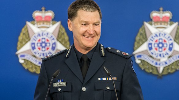 Victoria's new chief commissioner, Shane Patton, on Monday. Mr Patton will take over in late June.