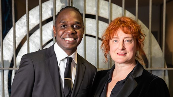 "I really want to shake people up": director Jennifer Kent and star Baykali Ganambarr at the Australian premiere of The Nightingale. 