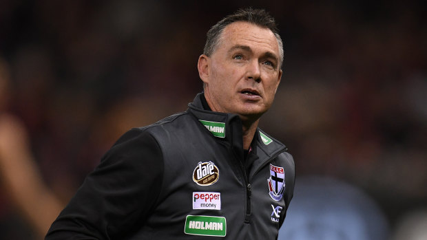 Forward looking: St Kilda coach Alan Richardson also anticipates an AFL backflip on the use of runners.
