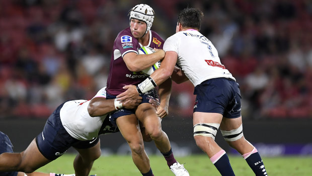 Reds centre Hamish Stewart won’t face the Brumbies this weekend. 