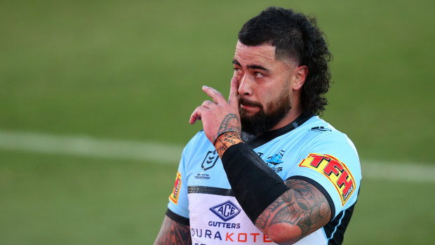 Andrew Fifita has been left out of Cronulla’s 17 for round one.