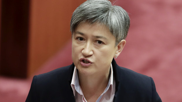 Labor Senator Penny Wong condemns a speech by Senator Fraser Anning.