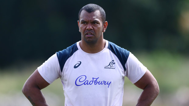 Kurtley Beale pictured during a training session on the Gold Coast last year.