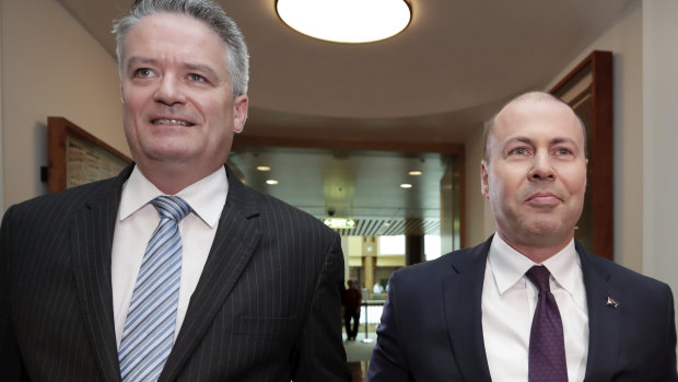 Finance Minister Mathias Cormann and Treasurer Josh Frydenberg are facing an uprising of Coalition MPs over superannuation increases.