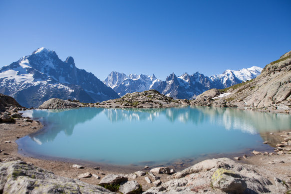 Picnic perfection … the 2352-metre-high Lac Blanc.