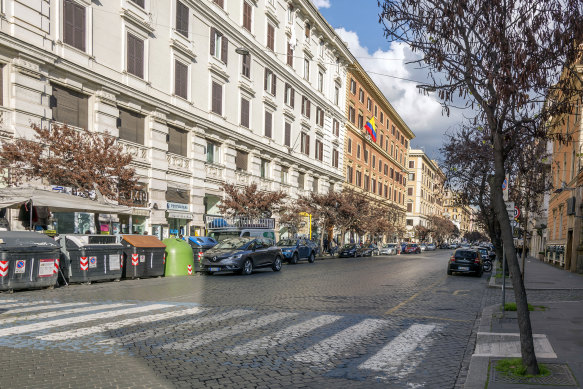 Via Cola di Rienzo, Rome’s boutique-lined shopping boulevard.