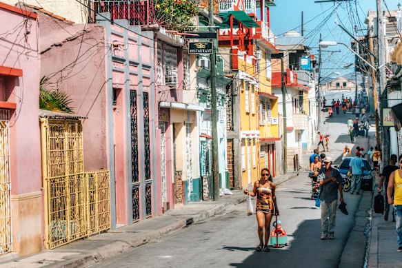 Streets of Santiago de Cuba.