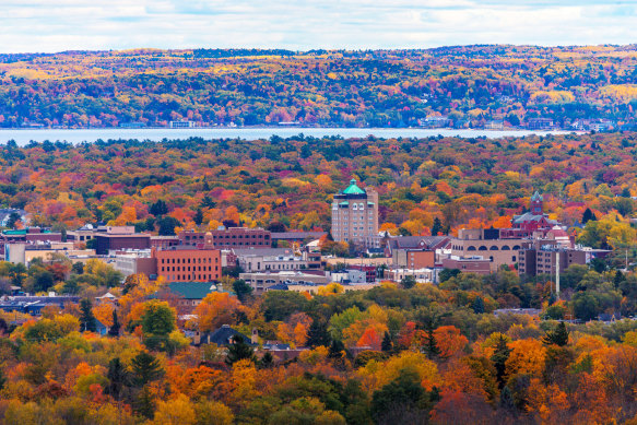 Autumn colours in Traverse, Michigan.