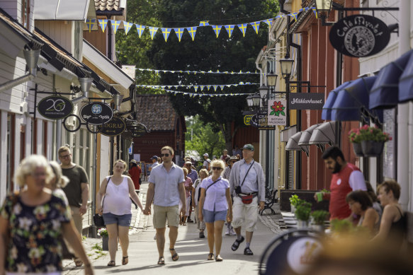 Strolling through Sigtuna.