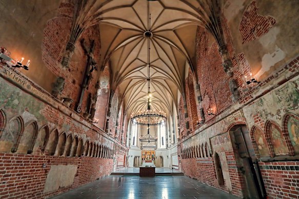 The 13th-century Malbork Castle, Poland.