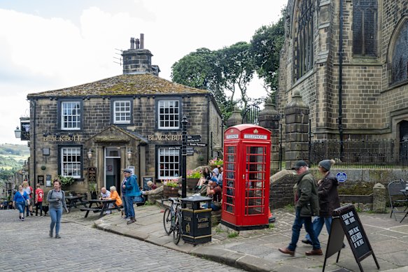 The Black Bull pub in Haworth is known for its historical ties to the Bronte family.