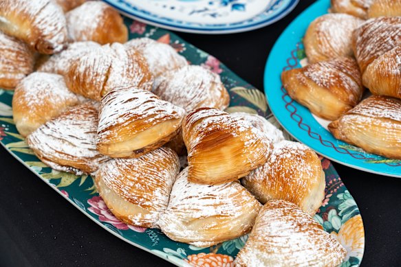 Sfogliatelle pastries are a highlight of a trip to Naples.