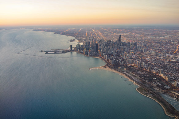 Lake Michigan is indescribably huge.