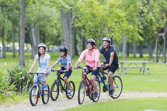 Cycling can be a fun leisure activity where councils have installed safe infrastructure. 