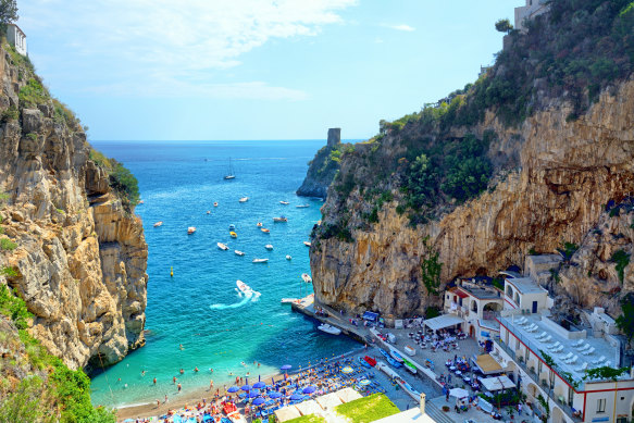 Cliff-hugging Praiano, a fishing village at heart.