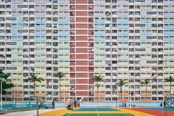 The colourful and densely packed Choi Hung Estate apartments in Hong Kong’s Wong Tai Sin District.