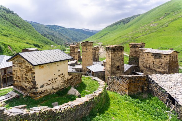 Chazhashi village in Ushguli.