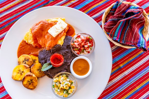A traditional Guatemalan breakfast.