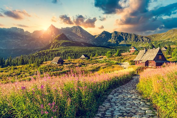 The Tatra Mountains near Zakopane, Poland.