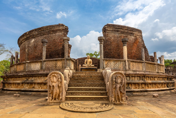 Polonnaruwa, a cave complex of temples.