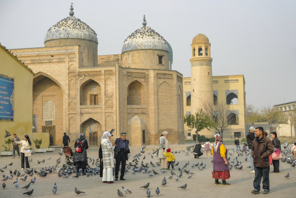 Mausoleum of Sheik Muslihiddin in Khujand, Tajikistan. 