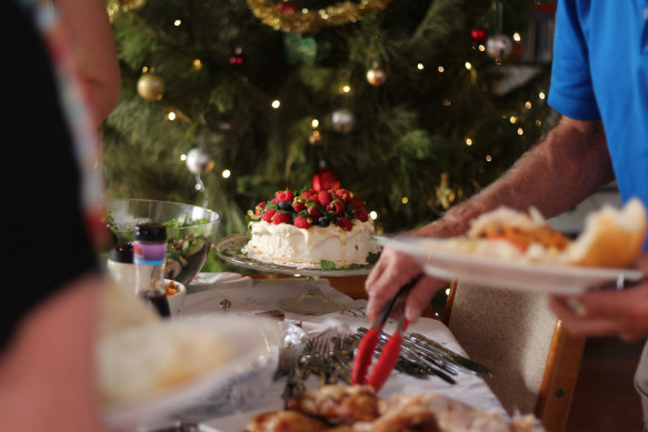 Mangoes will be a cheaper topping for this year’s Christmas pavlova.  