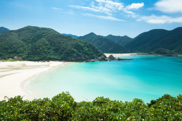 Takahama Beach: this sheltered bay in Saikai National Park is straight out of a tourist brochure.